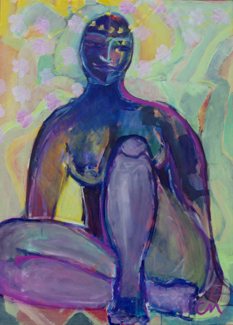 "Woman Listening"   84x60 cm